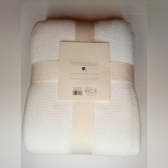 King Micro Waffle Bed Blanket White - Casaluna - Picture 9 of 12